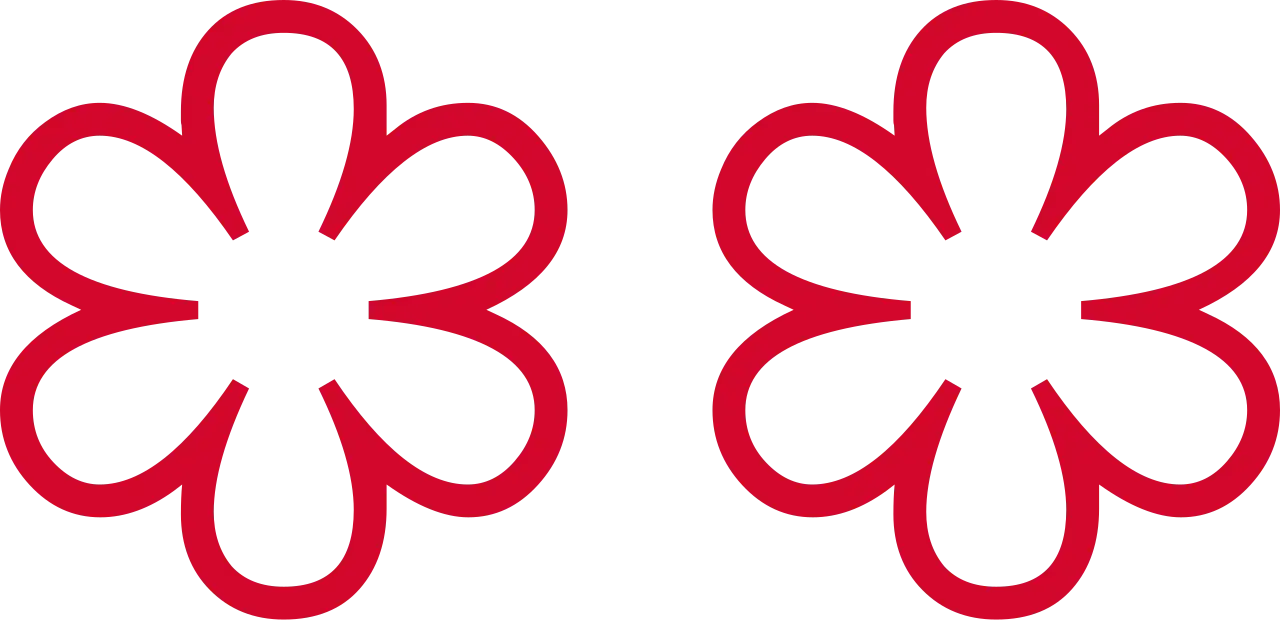 Guide Michelin emblem: 2 Michelin stars