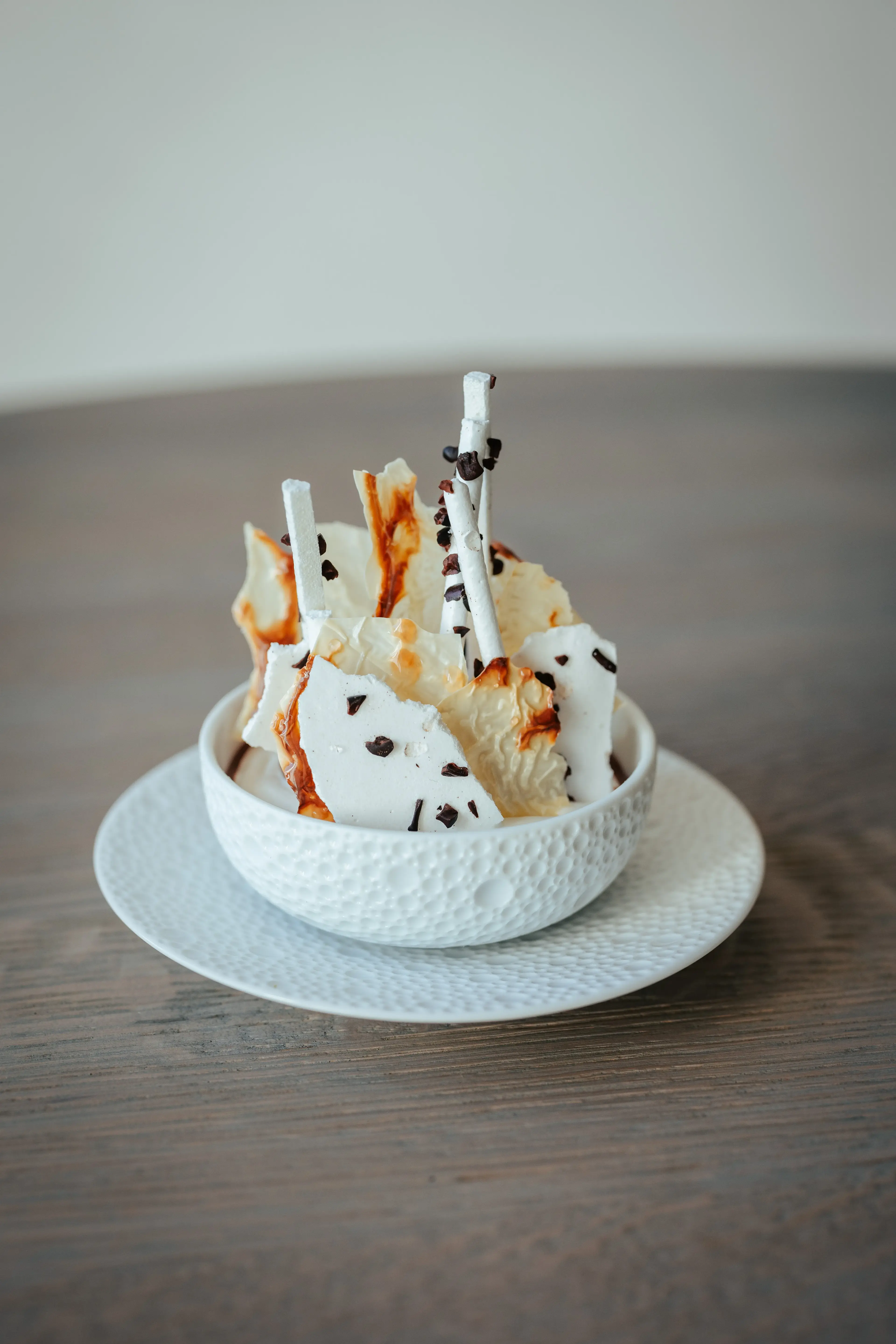 Creative dessert variation 'Kinder Chocolate'