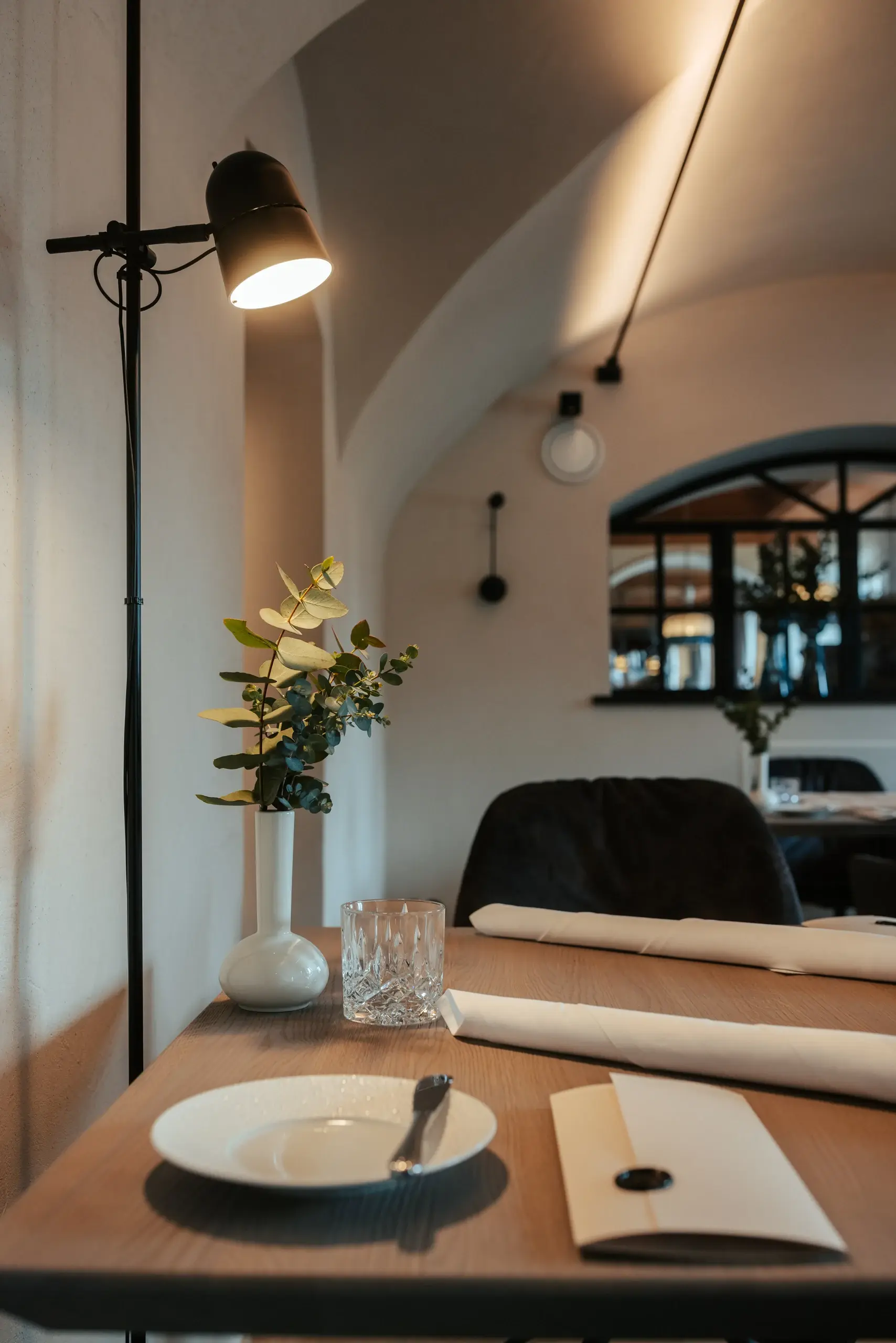 View into the dining room of Restaurant 141